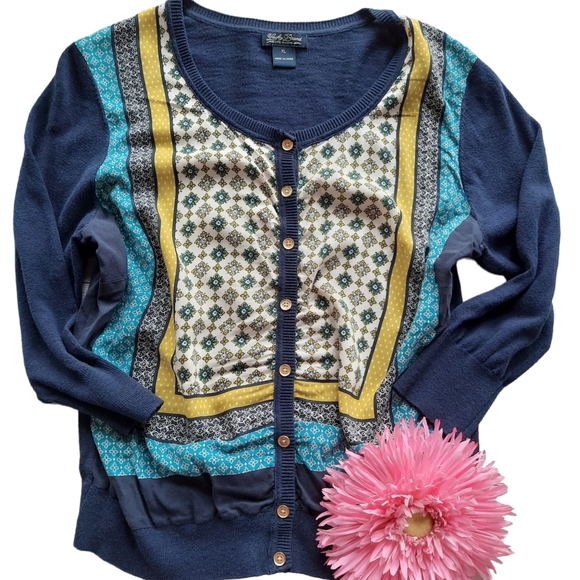 Lucky Brand Bohemian Buttoned Cardigan - Picture 3 of 10